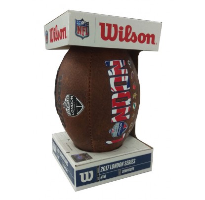 Wilson WTF1529IDISG NFL LG Throwback Mini w/Display - Forelle American Sports Equipment