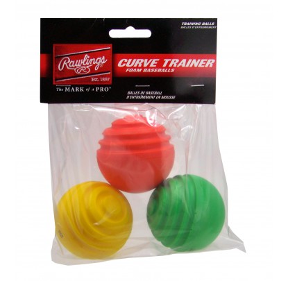Rawlings Curve Trainer Balls (3pk) - Forelle American Sports Equipment