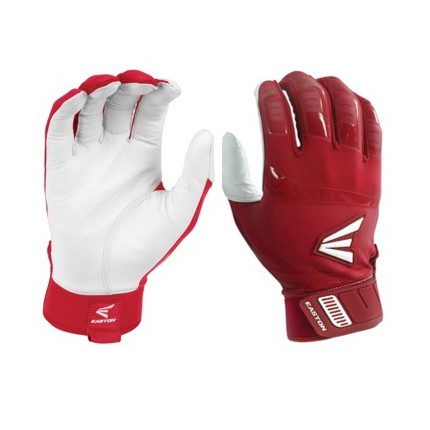 2020 Neoprene Closure Adult Red Pair Lycra for Flexibility & Premium Silicone for Structure & Look Smooth Leather Palm X Large Easton Walk-Off Batting Gloves Baseball Softball 