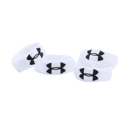 White Under Armour Women's Ua 1" Performance Wristband 4-pack 
