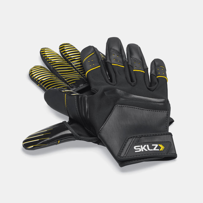 SKLZ Receiver Training Gloves Open Palm Football Gloves Black Size S M & XL 