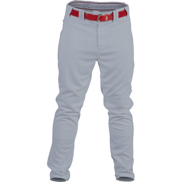 Rawlings Solid Gray Baseball Pants Semi Relaxed Fit Youth Large Brand New 