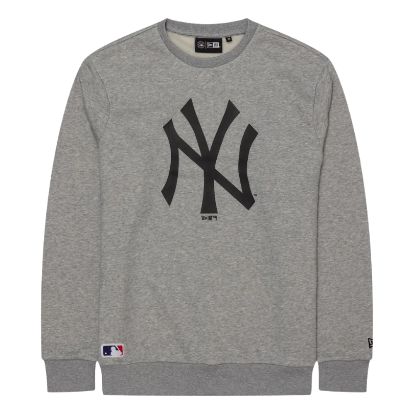 New Era NOS MLB Regular Crew Neck Yank XL Heather Grey/White