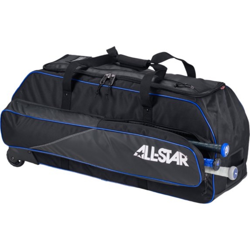 All Star BB3RB Wheeled Pro Model Duffle Bag For Softball Baseball 