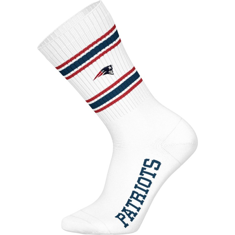 NFL New England Patriots 3-Pack Soft Cotton Crew Socks