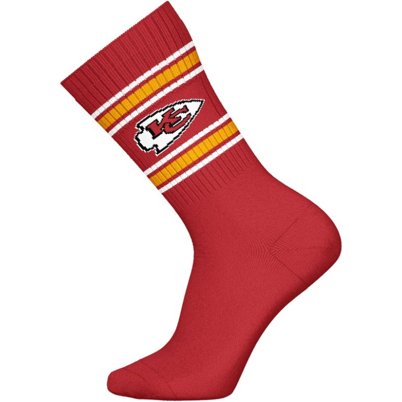 NFL Kansas City Chiefs 3-Pack Soft Cotton Crew Socks