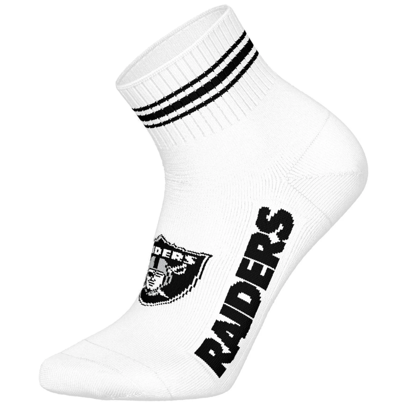 NFL Las Vegas Raiders 3-Pack Soft Cotton Quarter Socks