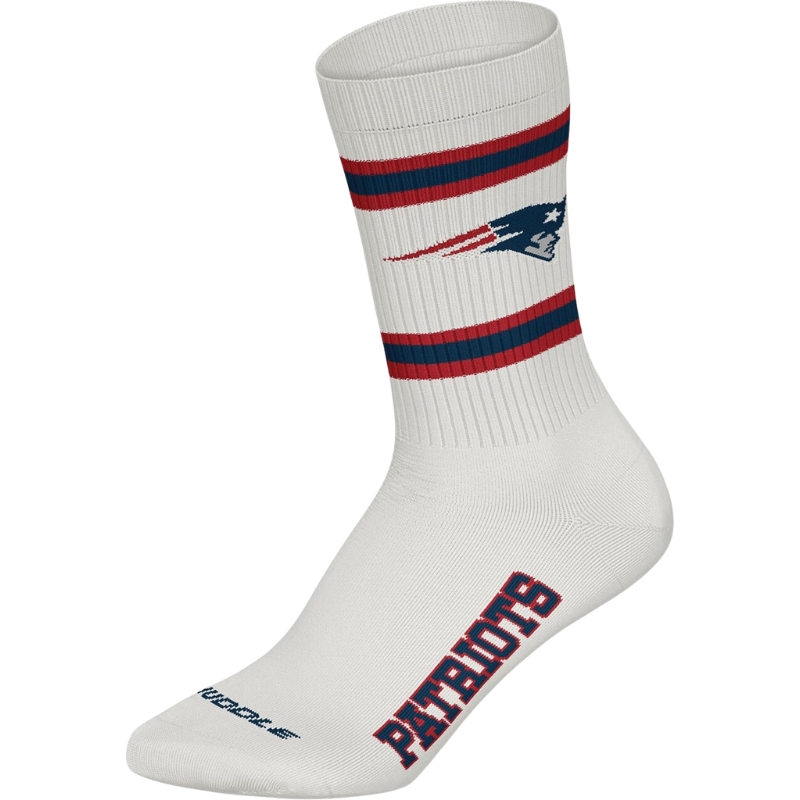 NFL Huddle 3pk Crew Socks 39/42 New England Patriots