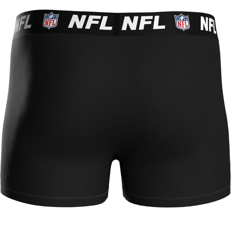 NFL Shield Logo 3-Pack 95% Cotton Boxers | Size M Black