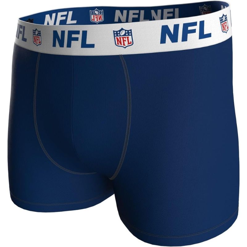 NFL Shield Logo 3-Pack 95% Cotton Boxers | Size XXL Navy