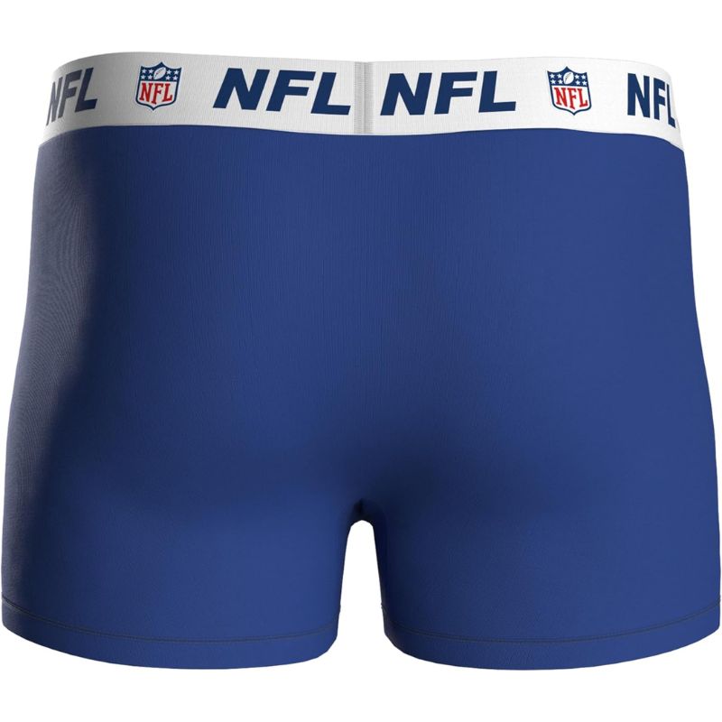 NFL Shield Logo 3-Pack 95% Cotton Boxers | Blue/Grey/Black Size XXL