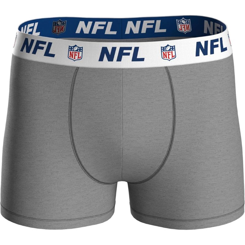 NFL Shield Logo 3-Pack 95% Cotton Boxers | Blue/Grey/Black Size XXL