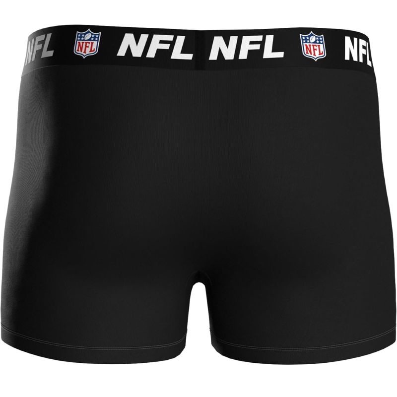 NFL Shield Logo 3-Pack 95% Cotton Boxers | Blue/Grey/Black Size XXL