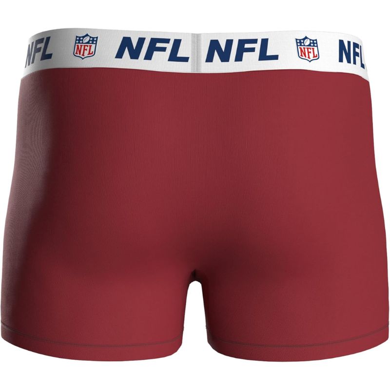 NFL Shield Logo 3-Pack 95% Cotton Boxers | Navy/Red/Black Size XXL