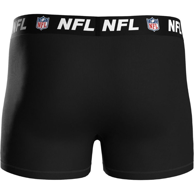 NFL Shield Logo 3-Pack 95% Cotton Boxers | Navy/Red/Black Size XXL