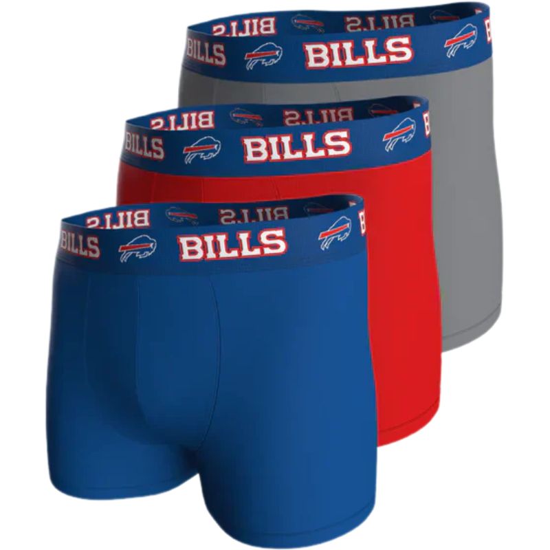 NFL Team Logo 3-Pack 95% Cotton Boxers