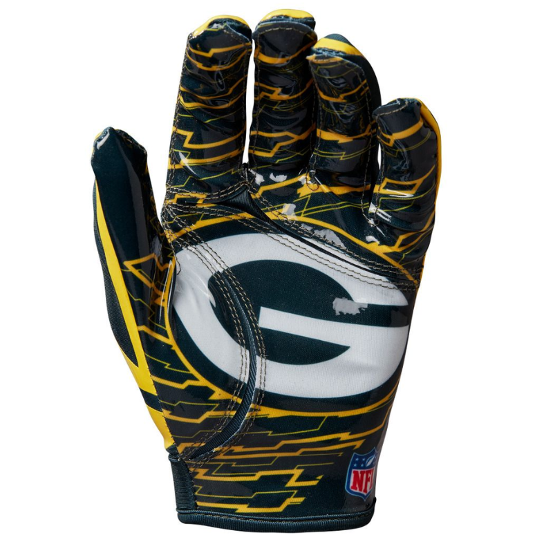 Wilson Youth NFL Stretch Fit Gloves Team Green Bay Packers