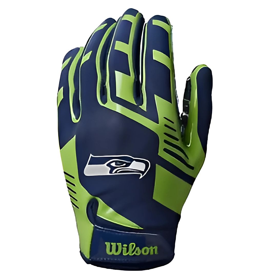 Wilson Adult NFL Stretch Fit Gloves Team Seattle Seahawks