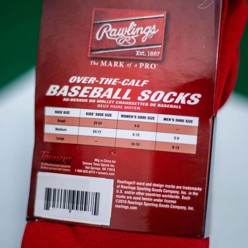 Rawlings Baseball Socks (2 Pair) M Pink