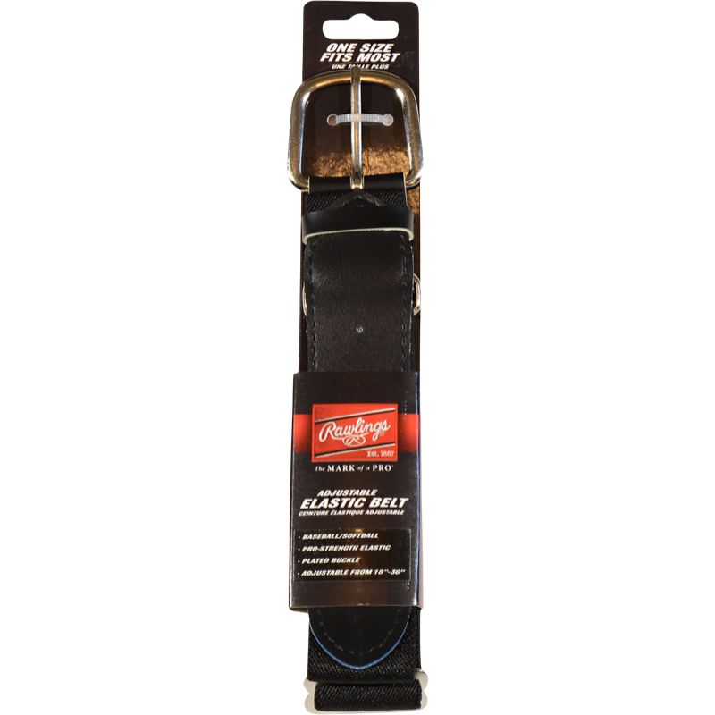 Rawlings Baseball Belt Adult Comfortable Fit Nickel-Plated Buckle Elastic Construction