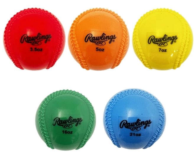 Rawlings Plyo Power Throwing Baseballs | Weighted Training Set 