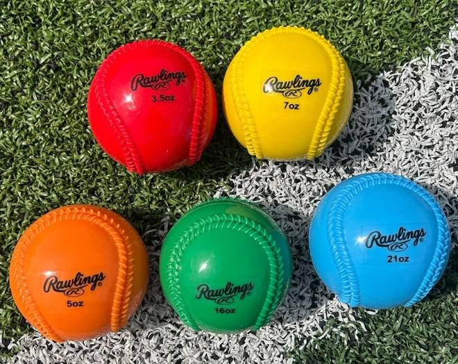 Rawlings Plyo Power Throwing Baseballs | Weighted Training Set 