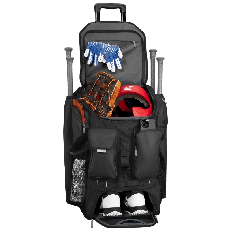 Easton Five Tool Phenom Wheeled Bag Color Black