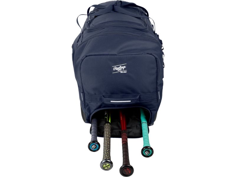 Rawlings YADI2 Wheeled Equipment Bag (Catcher) Color Navy