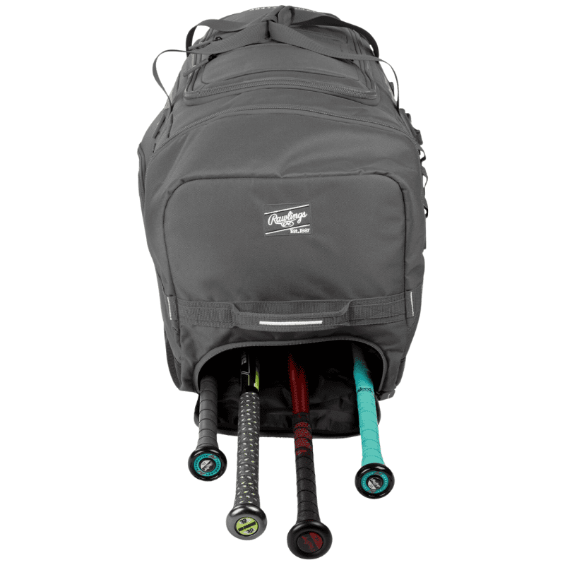 Rawlings YADI2 Wheeled Equipment Bag (Catcher Color Graphite)