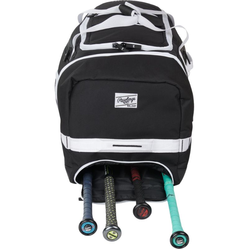 Rawlings YADI2 Wheeled Equipment Bag (Catcher) Color Black