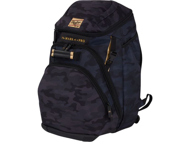 Rawlings GCBKPK Gold Collection Backpack Color Black Camo