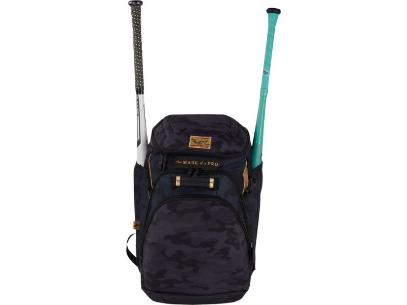 Rawlings GCBKPK Gold Collection Backpack Color Black Camo