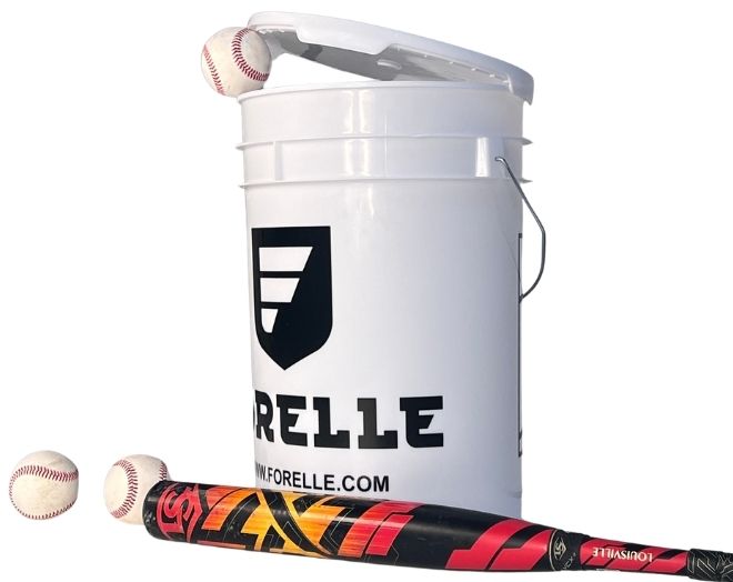 Forelle/Rawlings Ball Bucket Color White/Black
