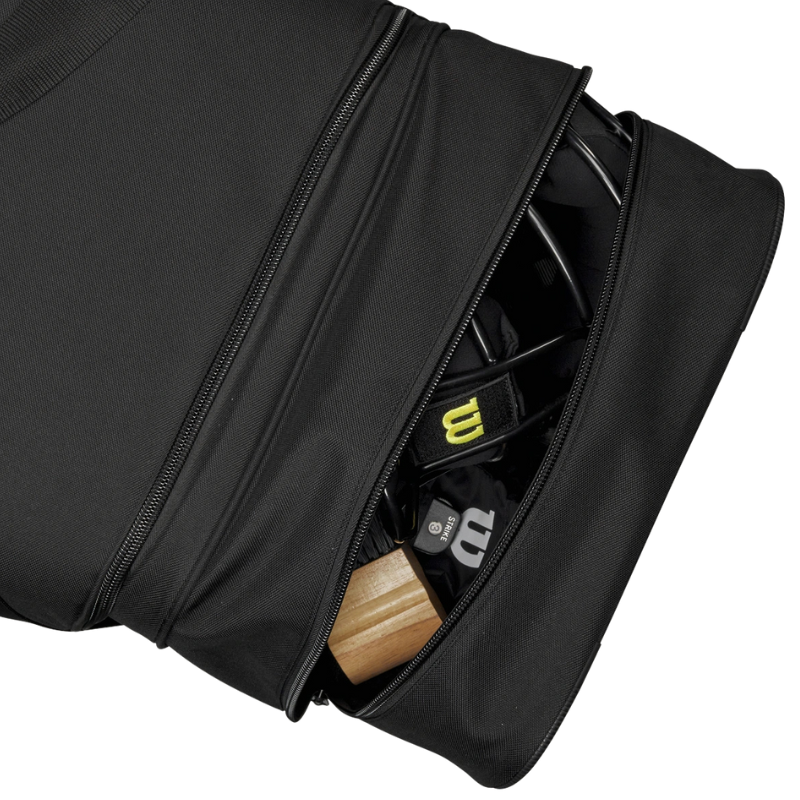 Wilson WB574420 Umpire Bag V2 Black | Durable Inline Wheels & Massive Storage