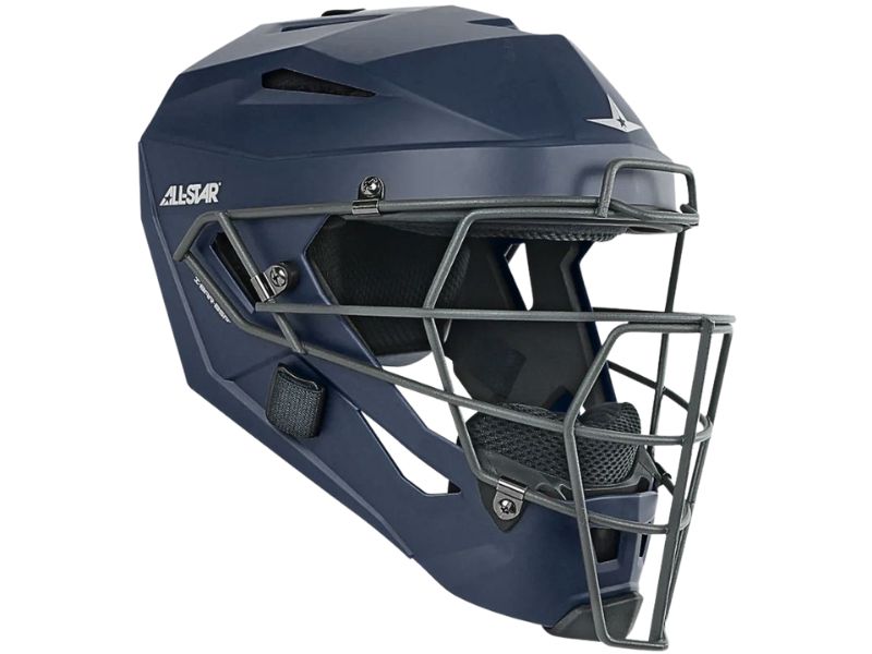 All Star MVP-5-M Matte MVP Pro Catcher Helmet S Navy