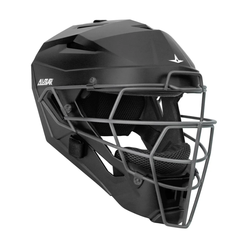 All Star MVP-5-M Matte MVP Pro Baseball Catcher Helmet | S Color Black