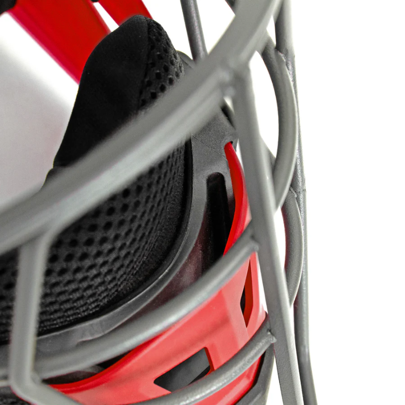 All Star MVP-5-M Matte MVP Pro Baseball Catcher Helmet | L Color Scarlet