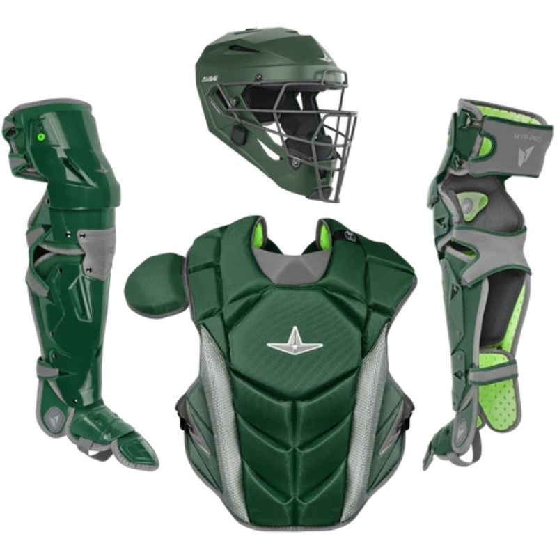 All Star CKCC-5-LGE MVP Pro Catchers Kit Adult Dark Green/Graphite
