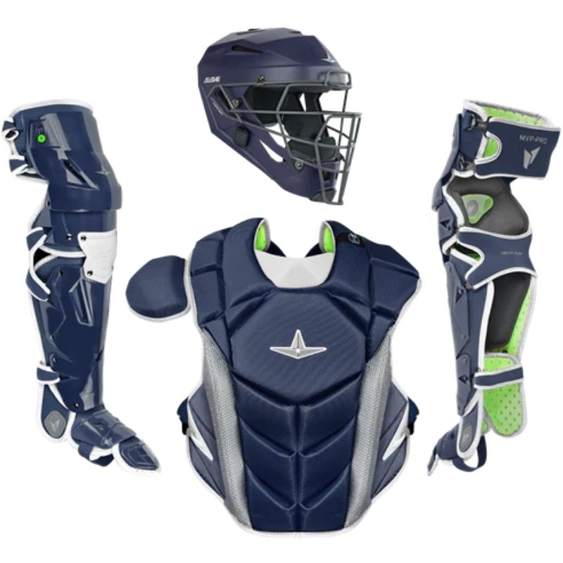 All Star CKCC-5-LGE MVP Pro Catchers Kit Adult Navy/White