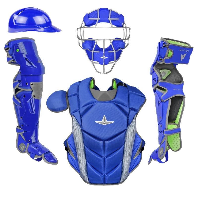 All Star CKCC-5-TM-LGE MVP Traditional Mask Pro Catchers Kit Adult Color Royal/Graphite