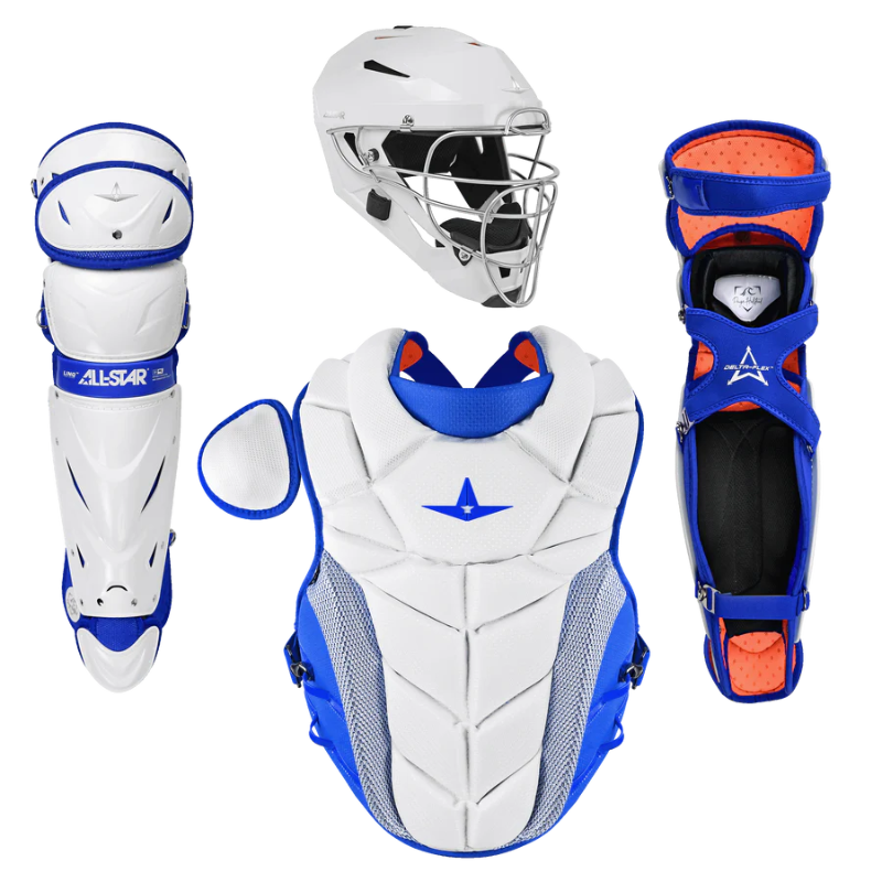 All Star CKW-PHX Pro Fastpitch Catching Kit Pa L White/Royal