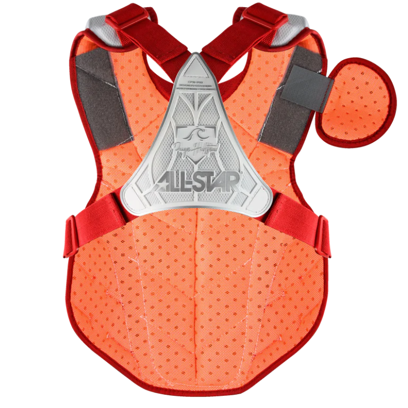 All Star CKW-PHX Pro Fastpitch Catching Kit  L White/Scarlet