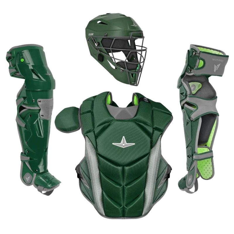All Star CKCC-5-LT-MED MVP Pro Catcher Set Intermediate Dark Green/Graphite