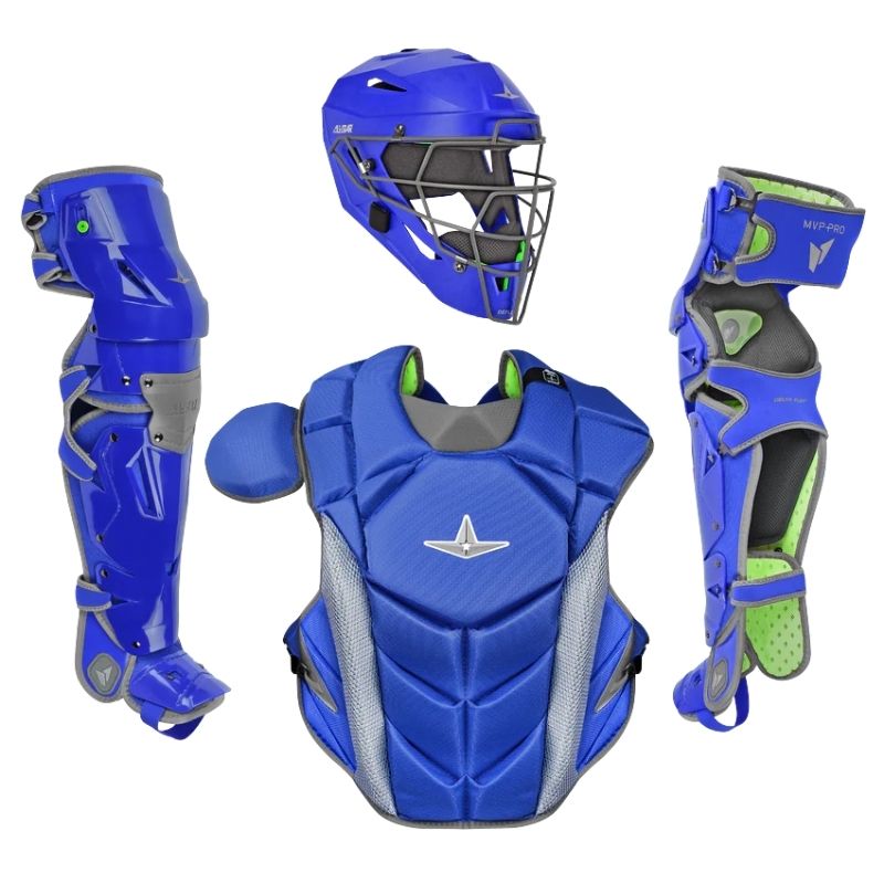 All Star CKCC-5-LT-MED MVP Pro Catcher Set Intermediate Royal/Graphite