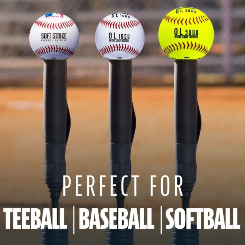 Franklin MLB Total Tee (24905) | Baseball Adjustable Batting Tee Trainer 