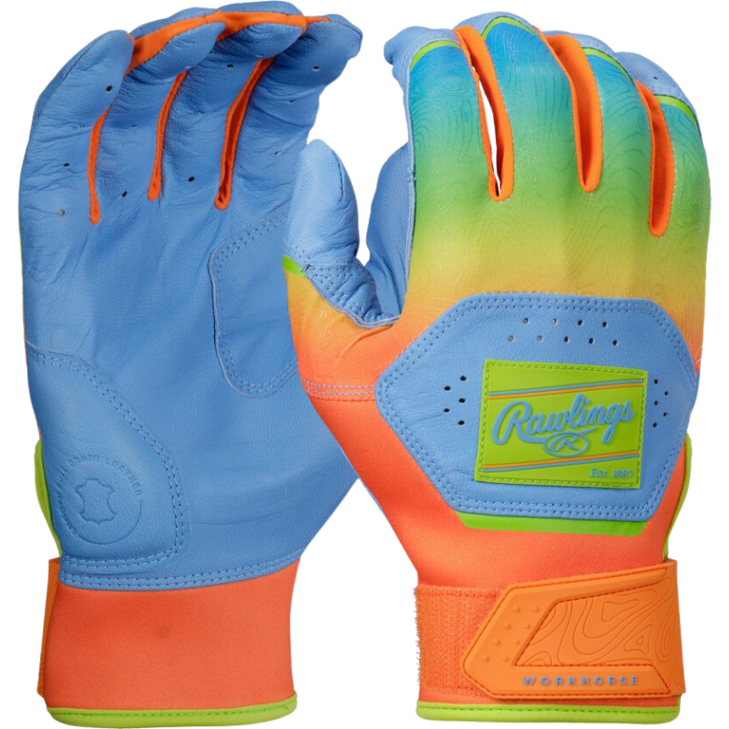 Rawlings WH25YBG Workhorse Funburst Batting Gloves