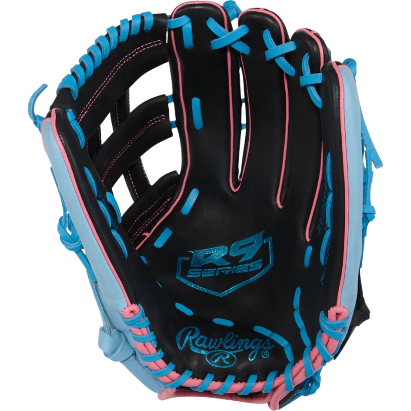Rawlings R93029-6BP All Leather R9 Series Baseball Glove 12,75 Inch | Left Hand Catch