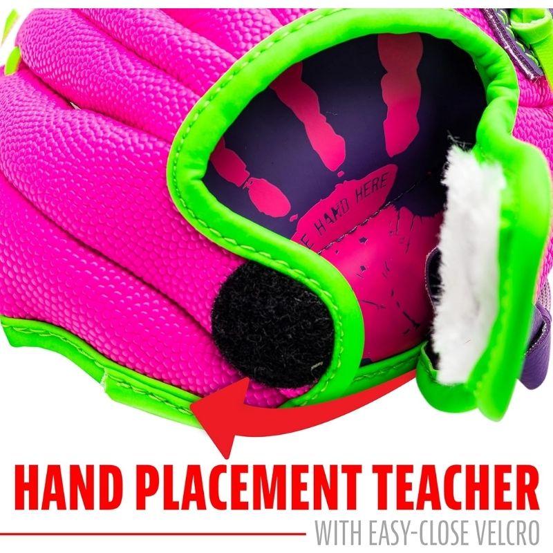 Franklin 22881 Roze/Paars Air Tech 8,5 Inch Schuim T-Ball-handschoen met Bal | Linker Vanghand