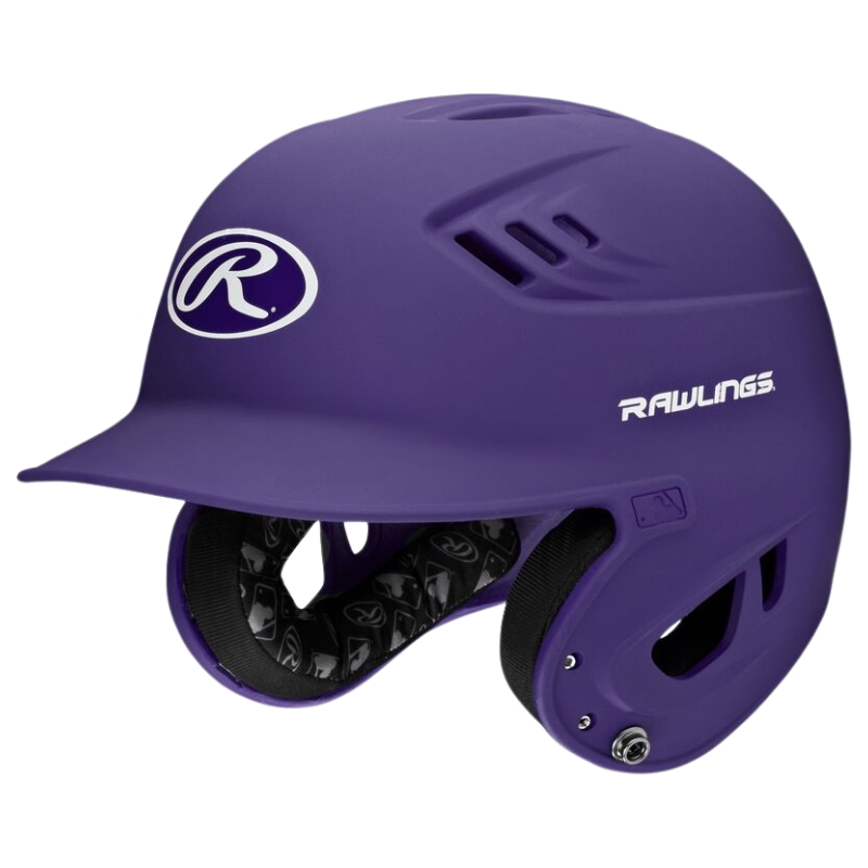 Rawlings R16MJ Matte Baseball Batting Youth Helmet | R16 Series Color Purple