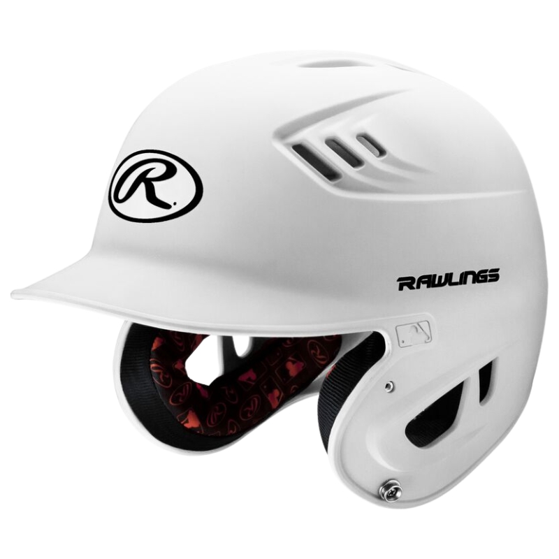 Rawlings R16MJ Matte Baseball Batting Youth Helmet | R16 Series Color White